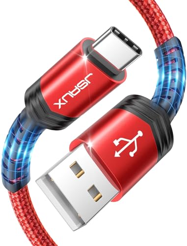 jsaux usb c kabel 2 stück 2m 3.1a schnellladung für samsung galaxy, iphone, ps5 controller