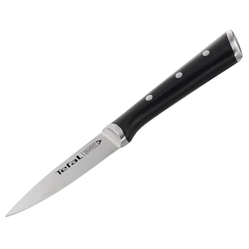 tefal ice force schälmesser 9cm edelstahl schwarz mit korrosionsschutz und schutz