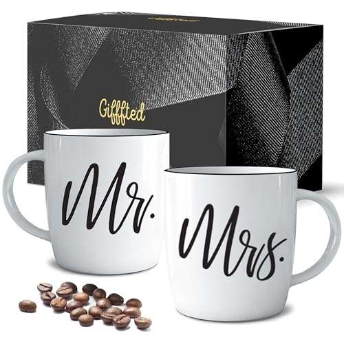 triple gifffted mr und mrs tassen set keramik geschenke für paare hochzeit weihnachten