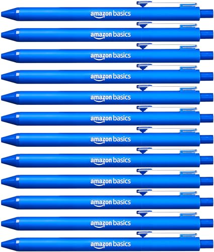 amazon basics kugelschreiber einziehbar blau 12er-pack