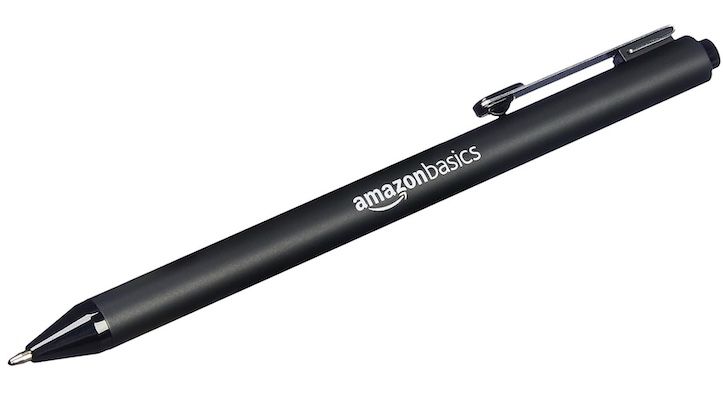 einziehbarer kugelschreiber 12x amazon basics für 4,40 euro statt 6 euro
