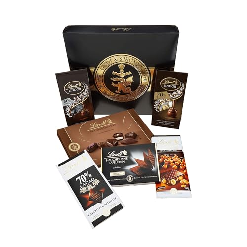 lindt zartbitter schokoladen-set 847g, 6 sorten geschenkpackung