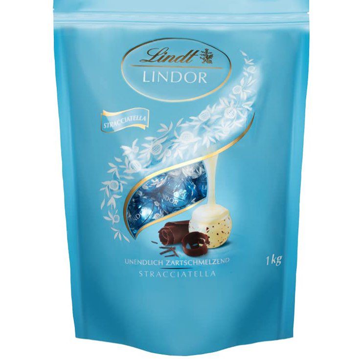 lindt LINDOR 1kg schokoladenkugeln stracciatella für 20,99 euro sonst 29 euro