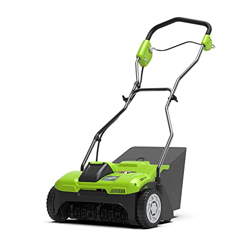 greenworks 40v akku rasenlüftergerät g40dt35, 3 jahre garantie