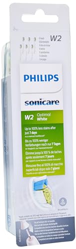 philips sonicare schallzahnbürstenköpfe original w2 optimal white 6er-pack schwarz