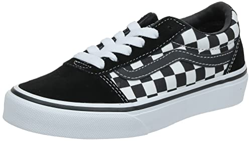 vans kinder sneakers ward schwarz checker black true white 38 eu
