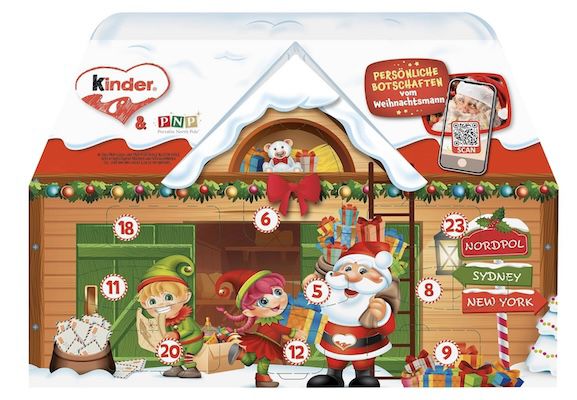 kinder mix adventskalender 3D haus für 9,99 euro statt 14 euro