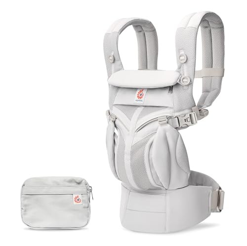 Ergobaby Omni 360 Babytrage Cool Air Mesh, 4 Positionen, ergonomisch, für Neugeborene bis Kleinkind