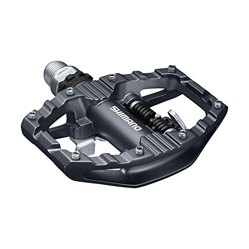 shimano spd klickpedale pd-eh500 schwarz, kombipedale für mountainbike und citybike