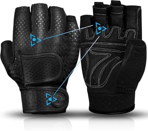 gewichtheber handschuhe fingerlose workout handschuhe moreok schwarz 3mm gel atmungsaktiv für training rudern heben klimmdzüge