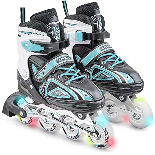 apollo super blades inline skates, größenverstellbar für damen und kinder, 3142