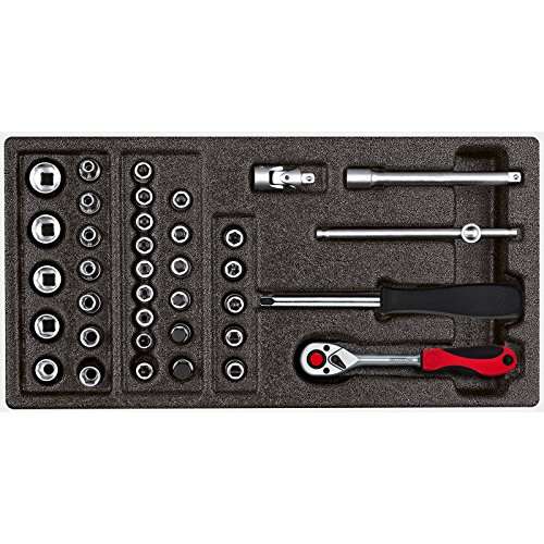 Produktbild: gedore red steckschlüssel-satz 37-teilig 1/4 zoll im schaumstoffmodul