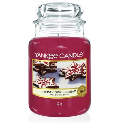 yankee candle duftkerze frosty gingerbread 623g im glas für 20,89