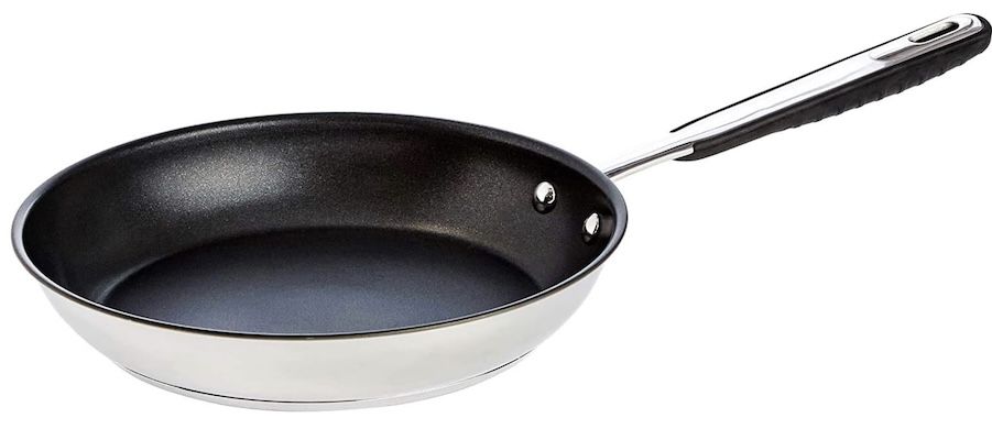 Produktbild: amazon basics 28 cm edelstahl bratpfanne für 22,98 euro statt 28 euro