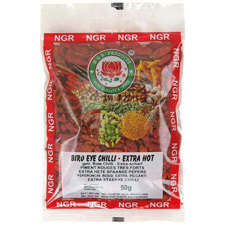 6er Pack Ngr Bird Eye Chilischoten, extra scharf, 11,10 Euro statt 14 Euro