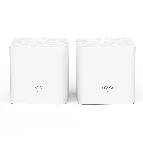 tenda nova mw3 mesh wlan system ac1200 dual band für 1-3 schlafzimmer, 2-pack