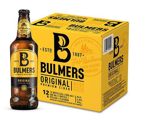 bulmers original cider 12x 0,5 l ab 18,99 euro statt 29 euro