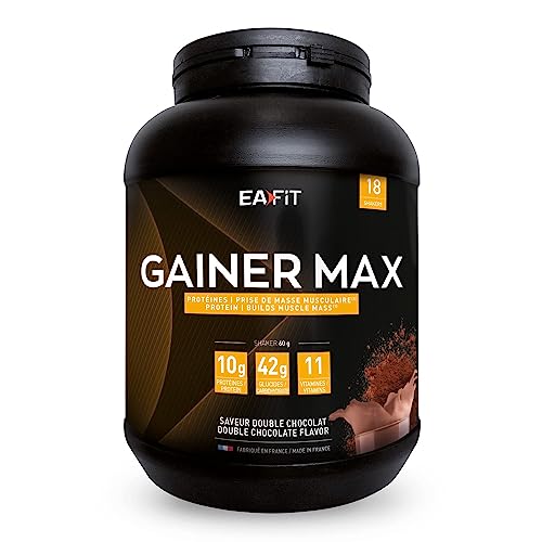 eafit gainer max 1.1kg doppelte schokolade molkenprotein für muskelaufbau