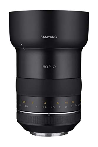 Samyang SYXP50-C 50mm f/1.2 objektiv mit ae-chip, schwarz