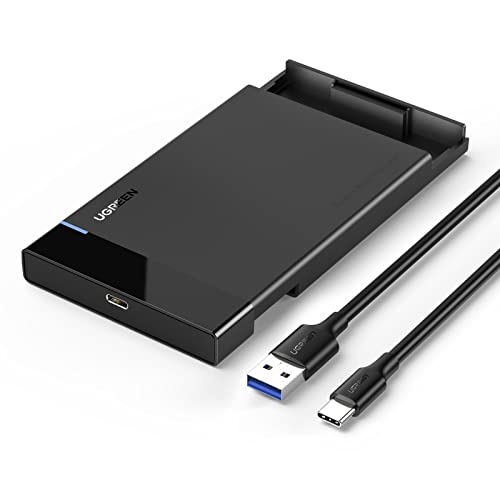 ugreen festplattengehäuse 2,5 zoll usb c 3.2 sata iii bis 6 gbps externes gehäuse