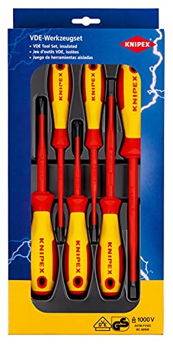 KNIPEX VDE Schraubendreher 6-teilig Schlitz/Phillips 00 20 12 V02