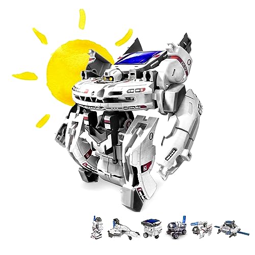 7 in 1 roboter konstruktions-bauset solar, elektrisches baukästen-set mit antrieb durch sonnenschein