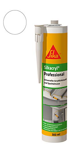 Sika Acryldichtstoff Sikacryl Professional 300 ml weiß für Dicht- und Anschlussfugen