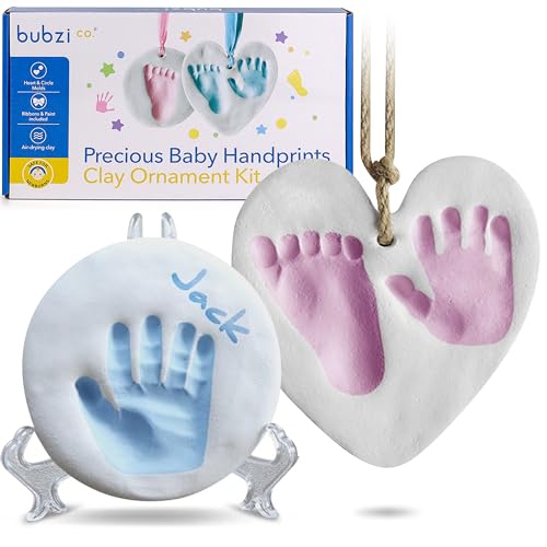 baby handabdruck fußabdruck ornament set für neugeborene und kleinkinder