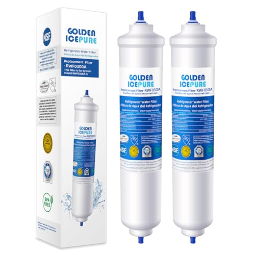 wasserfilter für samsung da29-10105j, haier, lg, 2 stück von golden icepure rwf0300a