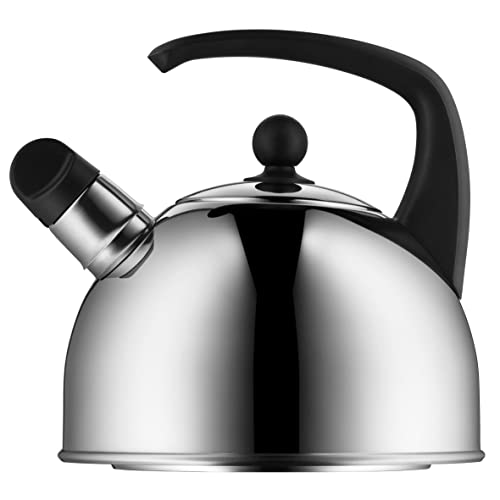 Produktbild: wmf wasserkocher 2 liter, teekessel mit pfeife, cromargan edelstahl, für induktion