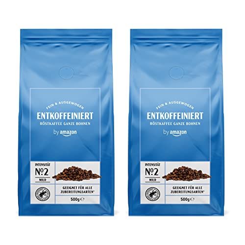 entkoffeinierte kaffeebohnen decaffeinato 1 kg leichte röstung rainforest alliance - happy belly