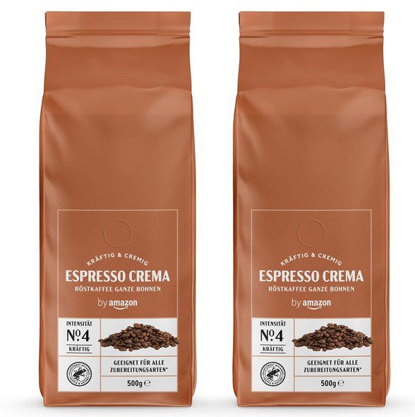 espresso crema kaffee-bohnen 1kg by amazon ab 7,81 (statt 10)