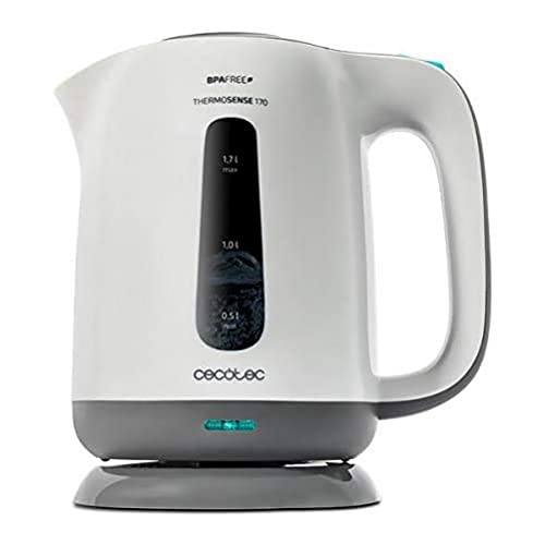 Cecotec wasserkocher thermosense 170, 1,7 l, bpa-frei, abnehmbarer kalkfilter