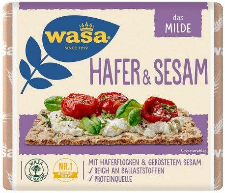 Wasa Knäckebrot Hafer & Sesam 12er Pack, je 230g, 18,35