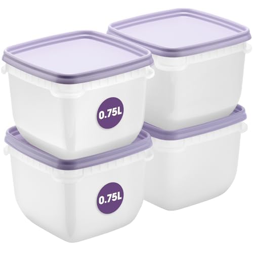 Produktbild: smartstore frischhaltedosen 0.75l 4er set mit deckel für kühl- und gefrierschrank