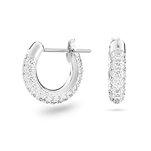 Swarovski Klein Dextera Kreolen, Pav, Weiß, Rhodiniert