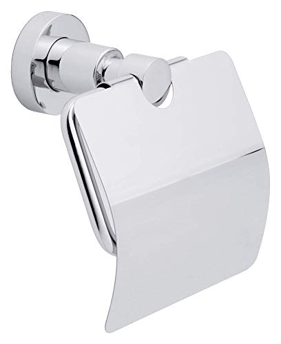 tesa LOXX verchromter toilettenpapierhalter mit deckel, elegantes design