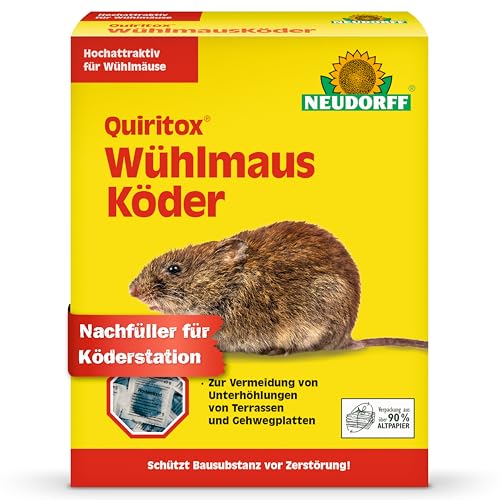 quiritox wühlmausköder von neudorff, langzeitwirkung, 200 g