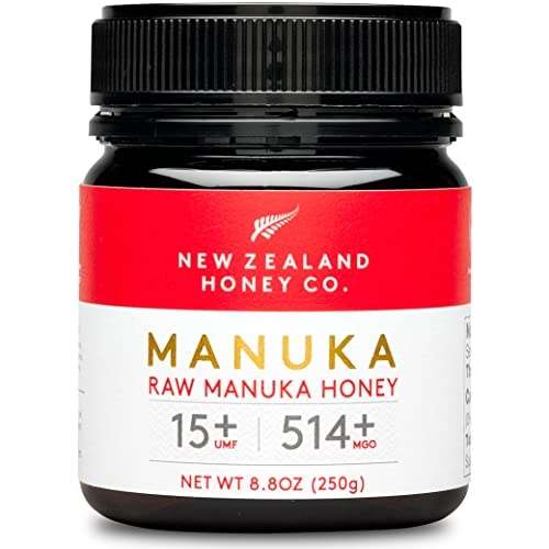 manuka honig mgo 514+ umm 15+ von new zealand honey co, roh und aktiv, 250g