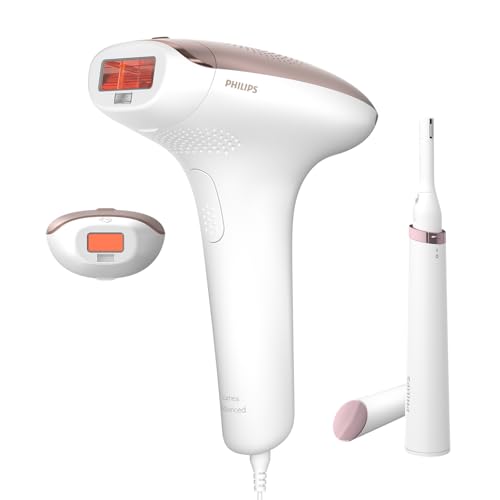 philips lumea haarentfernungsgerät 7000 series mit satin compact trimmer, 2 aufsätze