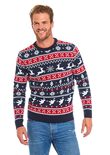 hässlicher weihnachtspullover herren unisex U LOOK UGLY TODAY lustiger chunky festlicher pullover