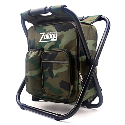 zology sitzrucksack klapp campingstuhl hocker rucksack mit kühler für outdoor beach barbeque