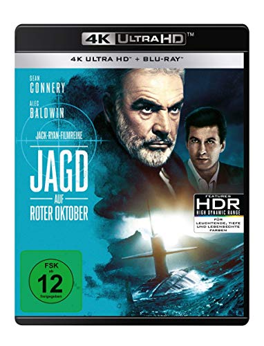 Produktbild: Jagd auf Roter Oktober 4K Ultra HD, Blu-ray 2D, Amazon Prime