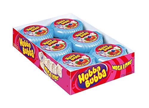 hubba bubba kaugummi tape triple mix 12 packungen je 56 g mega lange rolle