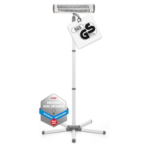 reer EasyHeat Flex Wickeltisch Wärmestrahler 500 W, Höhenverstellbar 147-185 cm
