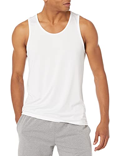 Amazon Essentials Herren Gym-Tanktop Funktionsstretch grellweiß Größe M