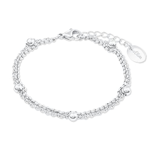 s.Oliver damen armband edelstahl 16-20 cm längenverstellbar