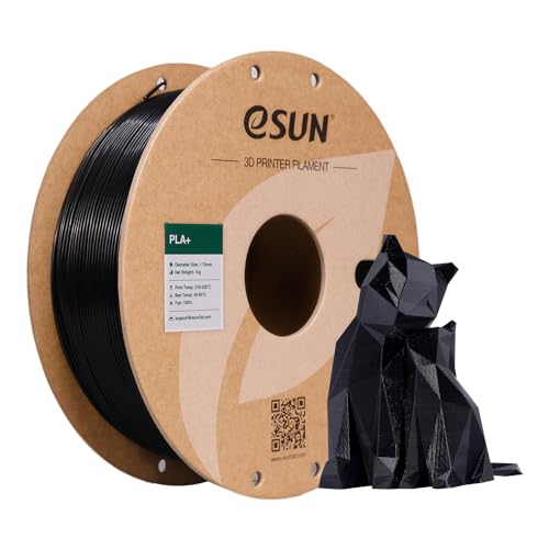 esun pla+ filament 1,75 mm schwarz 1 kg zähigkeit für 3d-drucker +/- 0,03 mm