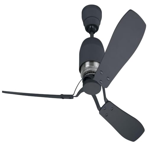 Hunter Fan Deckenventilator Industrie II 132 cm mit Wandsteuerung und 3 Flügeln Graphit-Kastanie