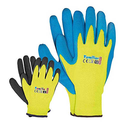 reiss familiar schutzhandschuhe 6 stück gelb-schwarz gelb-blau größe prime versand